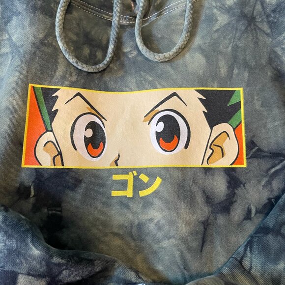 Hunter x Hunter Gon Hoodie Tie-Dye Green & Black - Picture 3 of 4